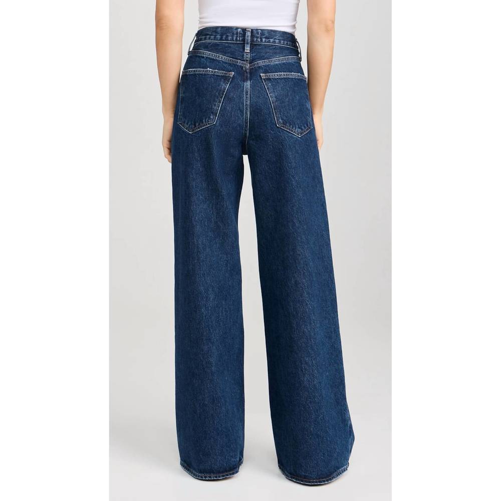 NEW AGOLDE dame high rise wide leg jeans in enamour - Picture 2 of 5